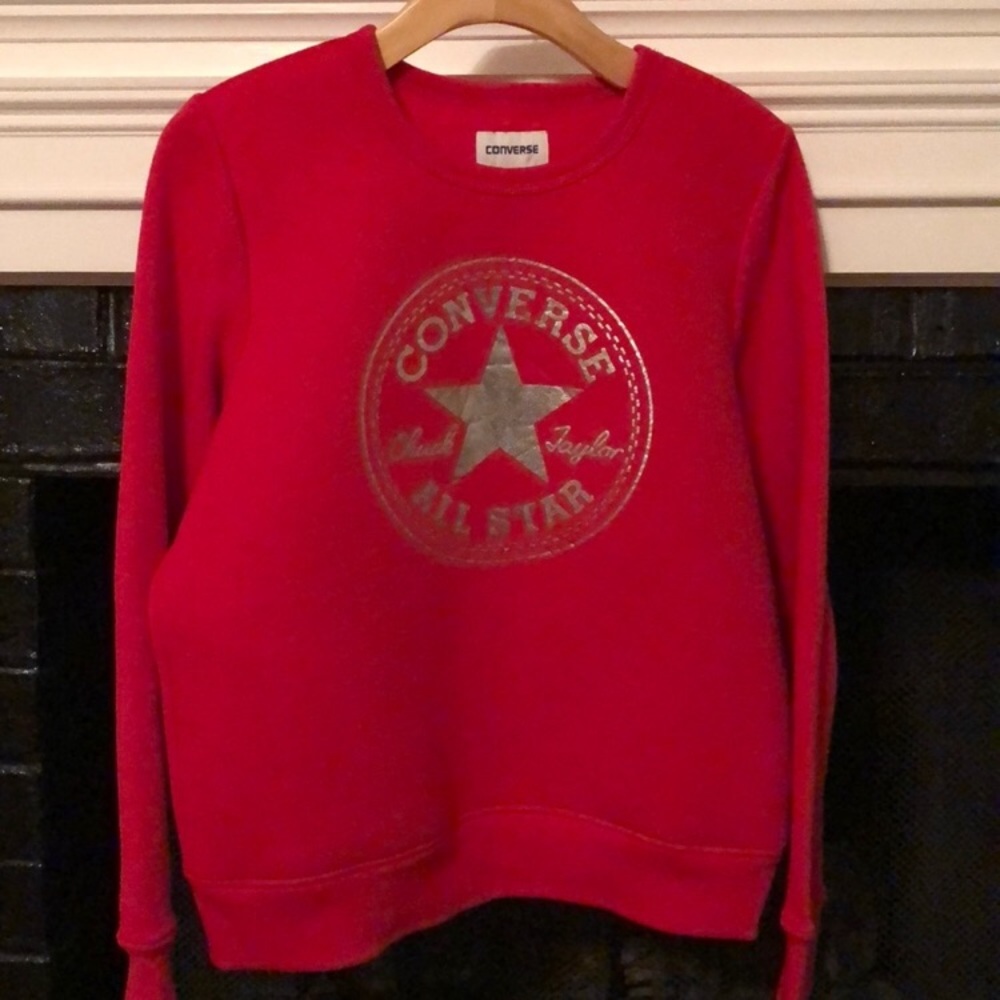 Red Converse Sweatshirt